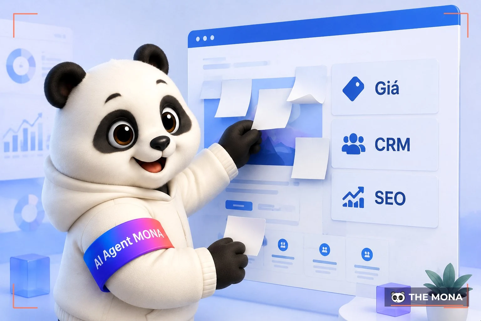 Gấu MONA gỡ các mảnh vá trên trang khi yêu cầu giá, CRM, SEO tăng