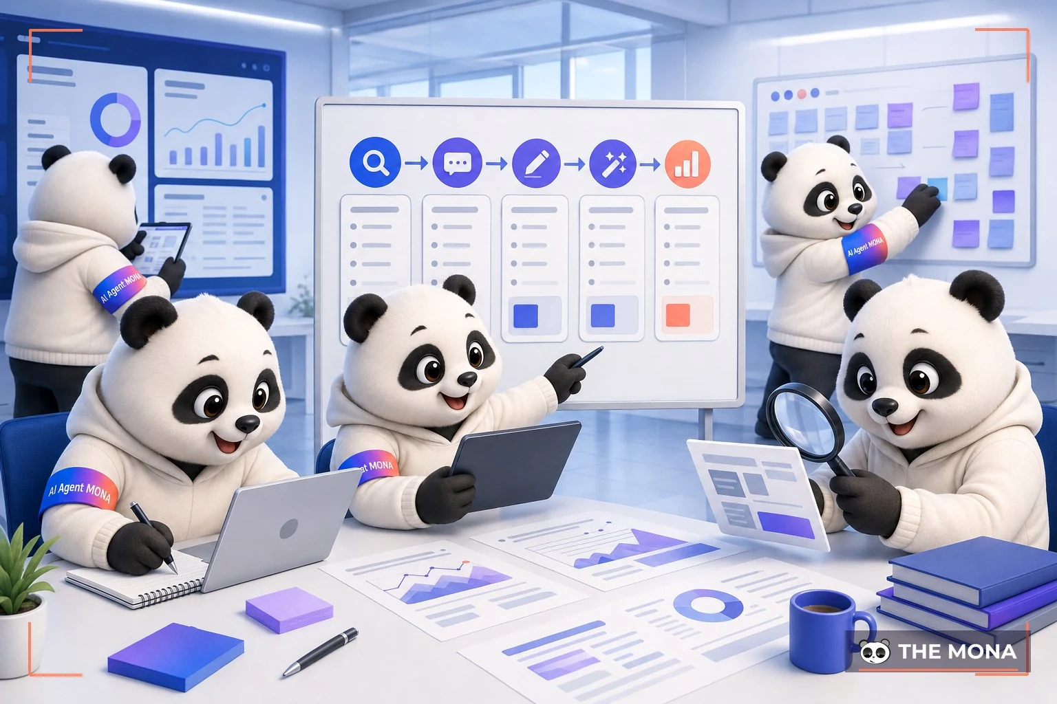 Đội gấu MONA đang thực hiện công thức 5 bước viết content chất lượng tối ưu hóa với deepseek trong bối cảnh làm việc thực tế