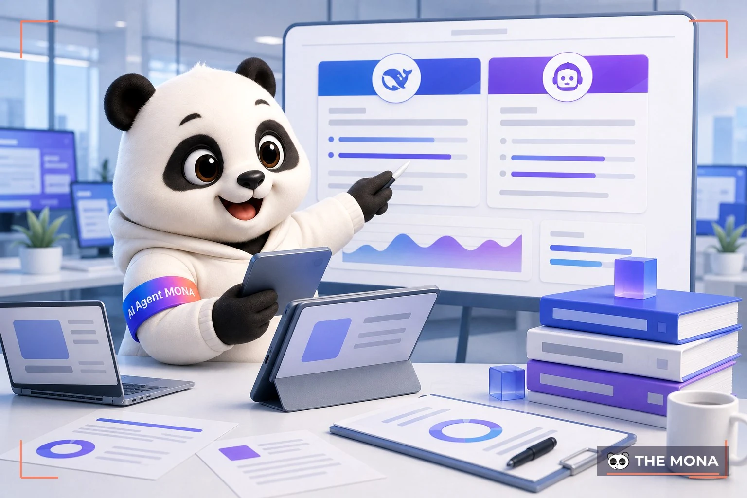 Đội gấu MONA đang thực hiện bảng so sánh nhanh deepseek và chatgpt nhận diện điểm mạnh từng nền tảng trong bối cảnh làm việc thực tế
