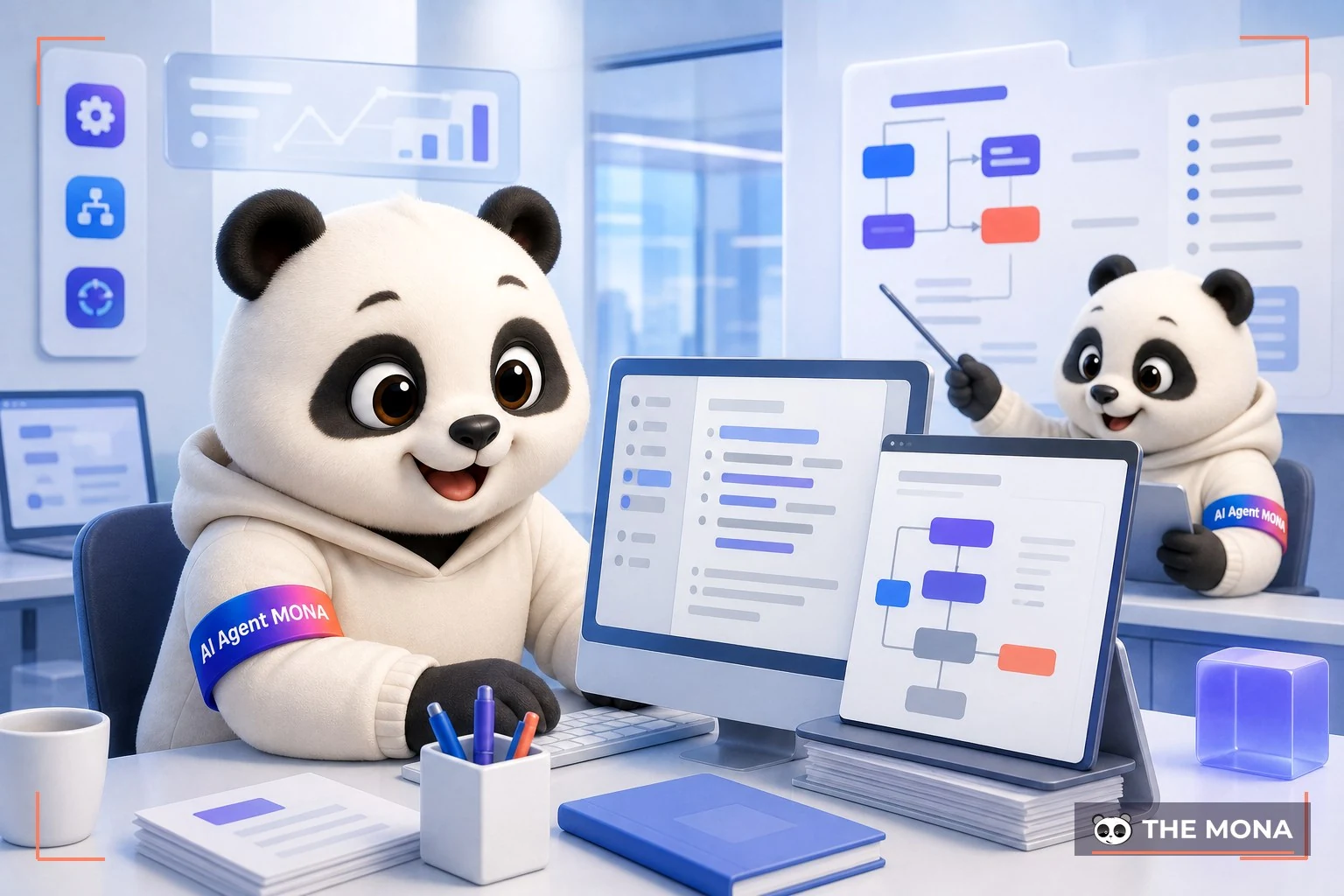 Đội gấu MONA đang thực hiện deepseek viết mã, chatgpt diễn giải bí quyết tự động hóa tác vụ nội bộ không cần lập trình viên trong bối cảnh làm việc thực tế