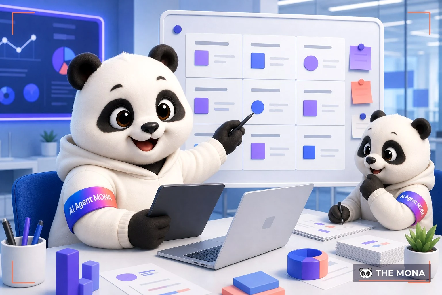 Đội gấu MONA đang thực hiện dùng gemini cho marketing bằng ma trận 3 x 3 để ra ý tưởng không bị trùng trong bối cảnh làm việc thực tế