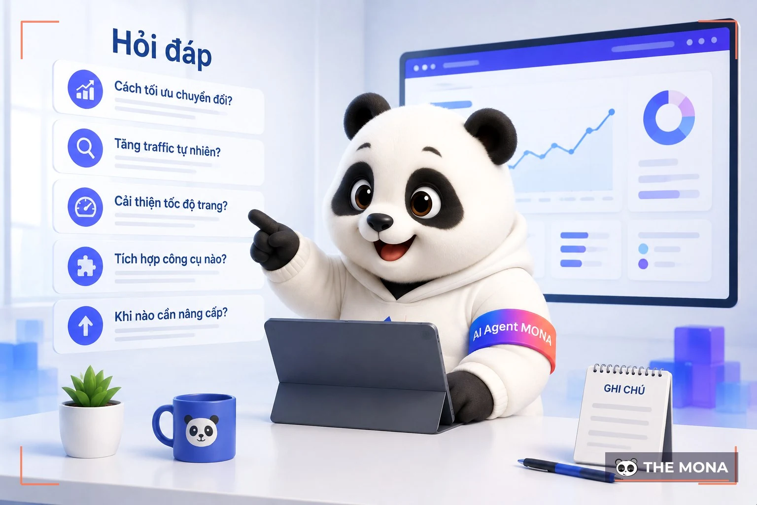 Gấu MONA trả lời năm câu hỏi đáp về trang đích đẹp