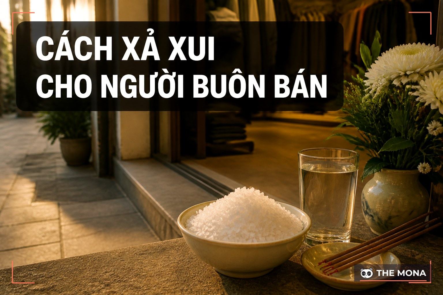 Cách xả xui bằng muối cho người bán hàng, làm sao cho đúng?