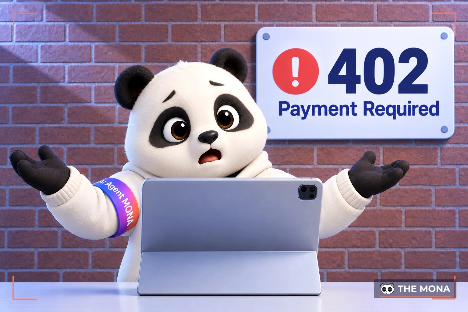 Gấu MONA AI Agent bó tay trước màn hình báo lỗi thanh toán