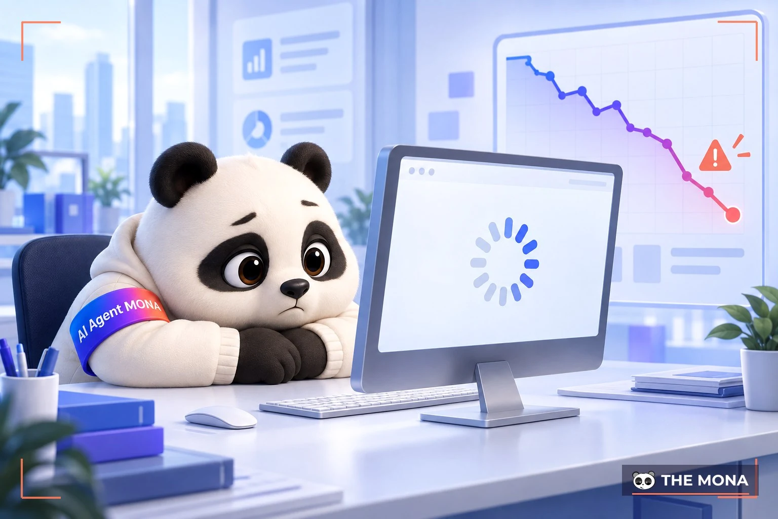 Gấu MONA bế tắc vì website tải trang quá chậm