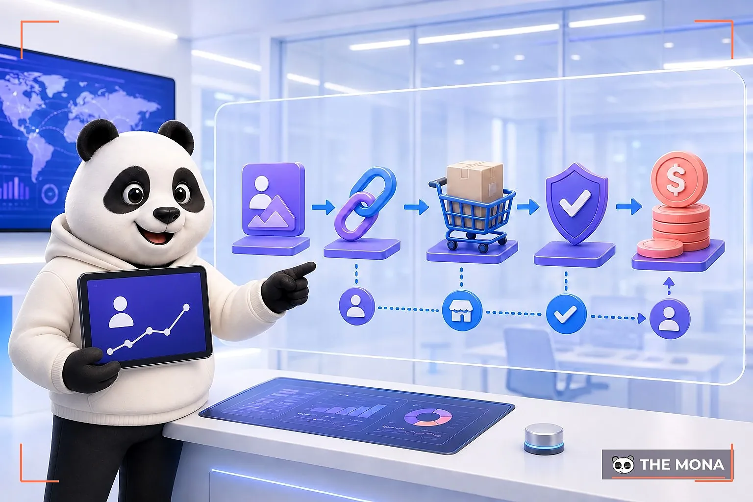 Gấu MONA giải thích mô hình Affiliate cho doanh nghiệp