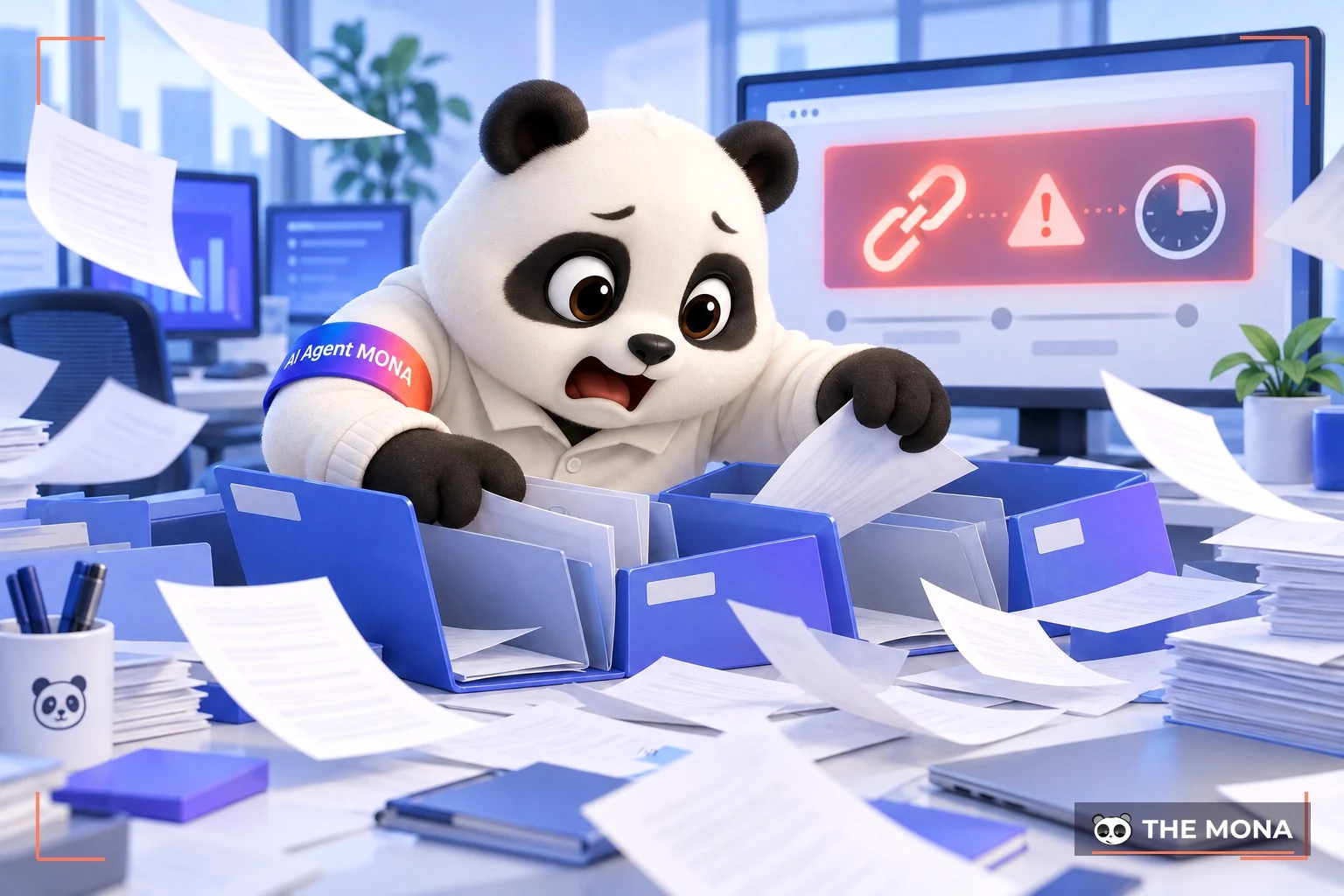 Gấu MONA tìm kiếm lịch sử lỗi hệ thống bị xóa