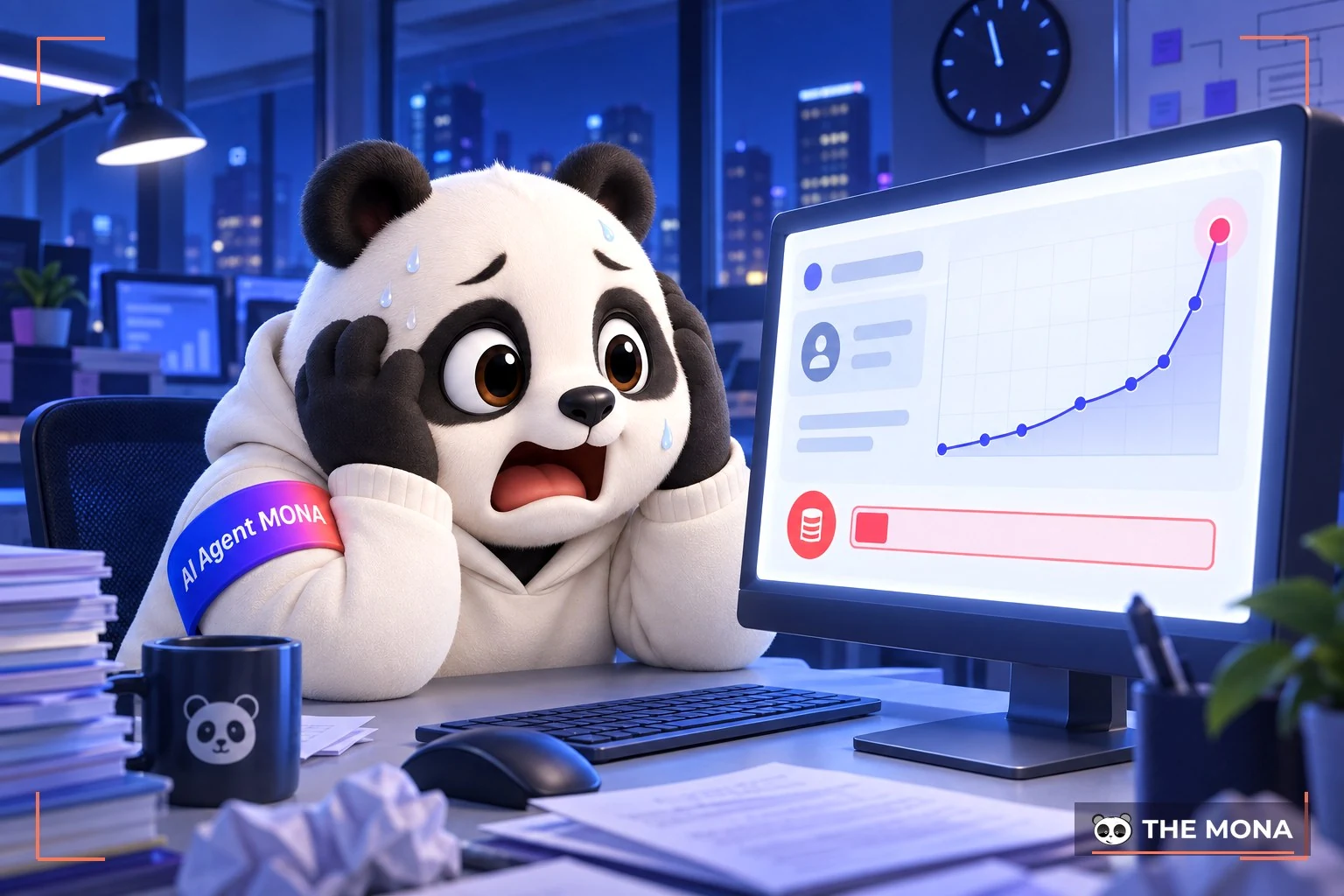 Gấu MONA toát mồ hôi nhìn biểu đồ cạn giới hạn miễn phí