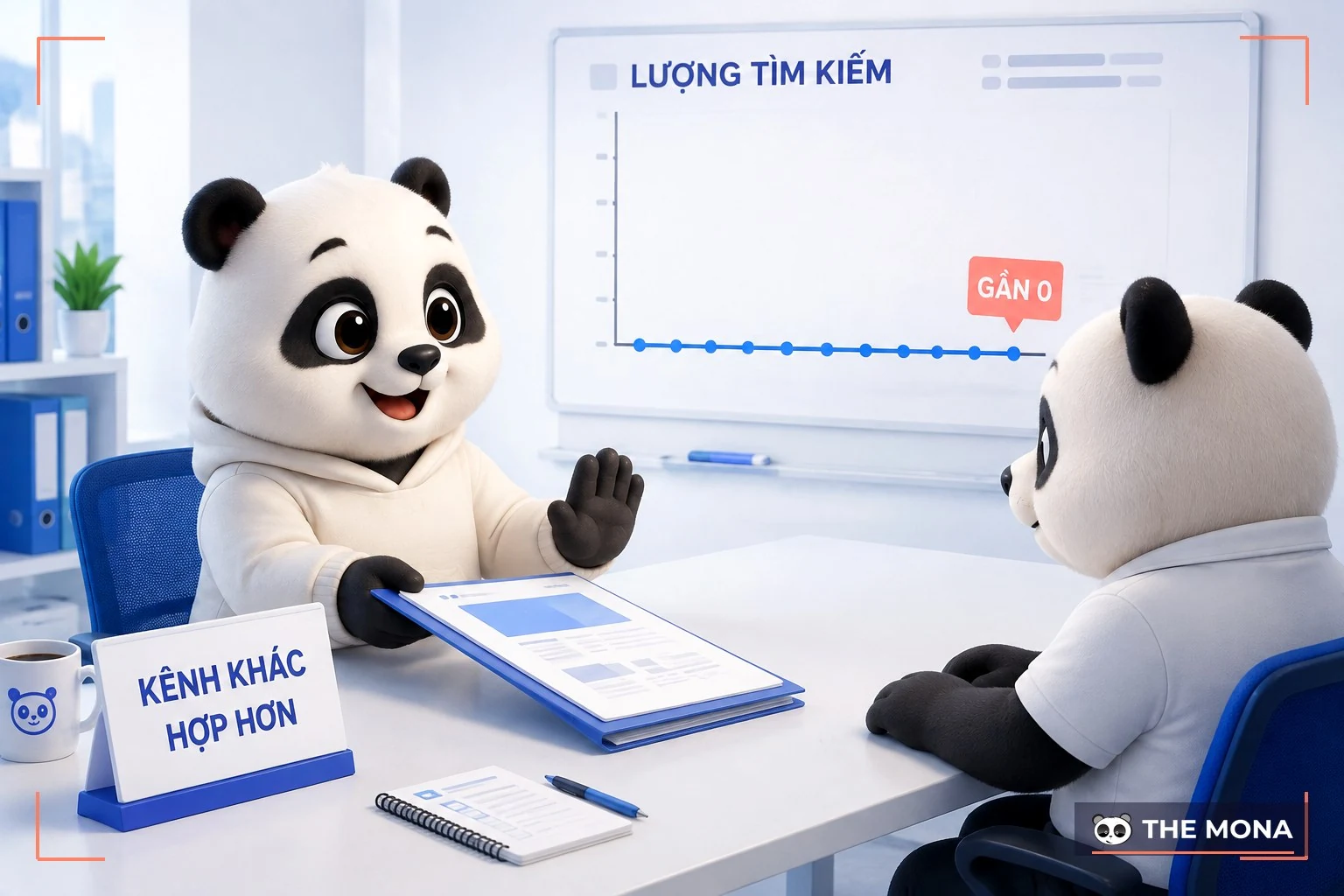 Gấu MONA trả hồ sơ và khuyên khách không nên làm SEO