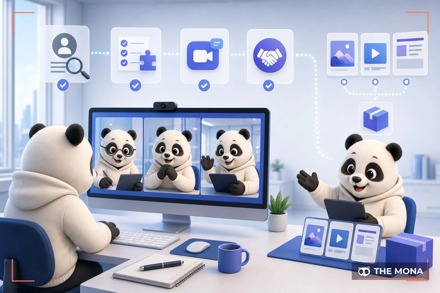 Gấu MONA so sánh tuyển dụng remote và nhận dự án freelance
