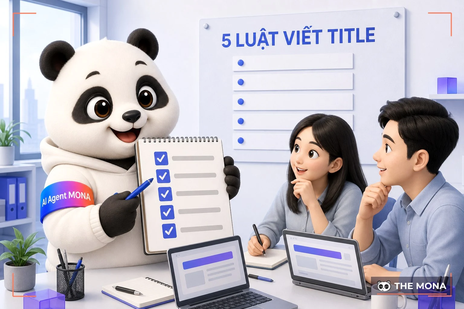 gấu mona hướng dẫn 5 luật viết title tag chuẩn