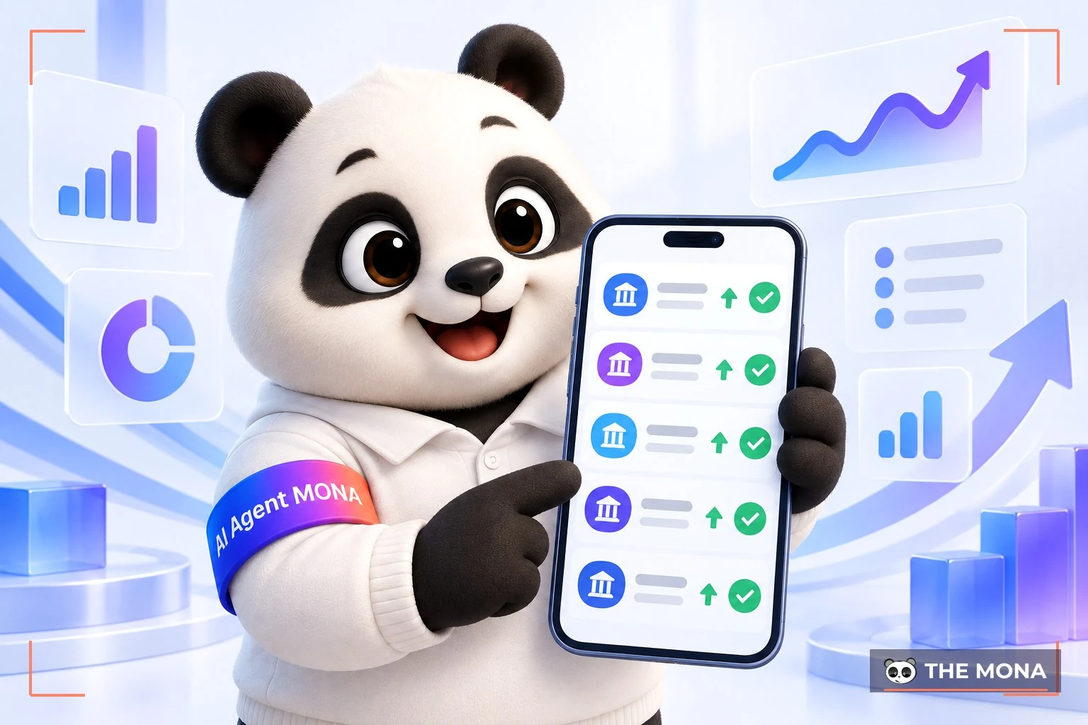 Gấu MONA nhận thông báo tiền về qua MONA Pay