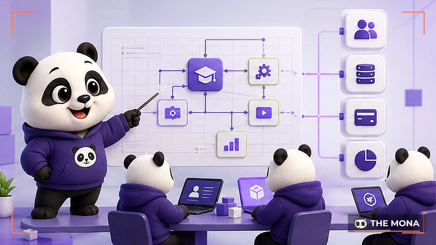 Đội MONA xây hệ thống khóa học theo quy trình riêng