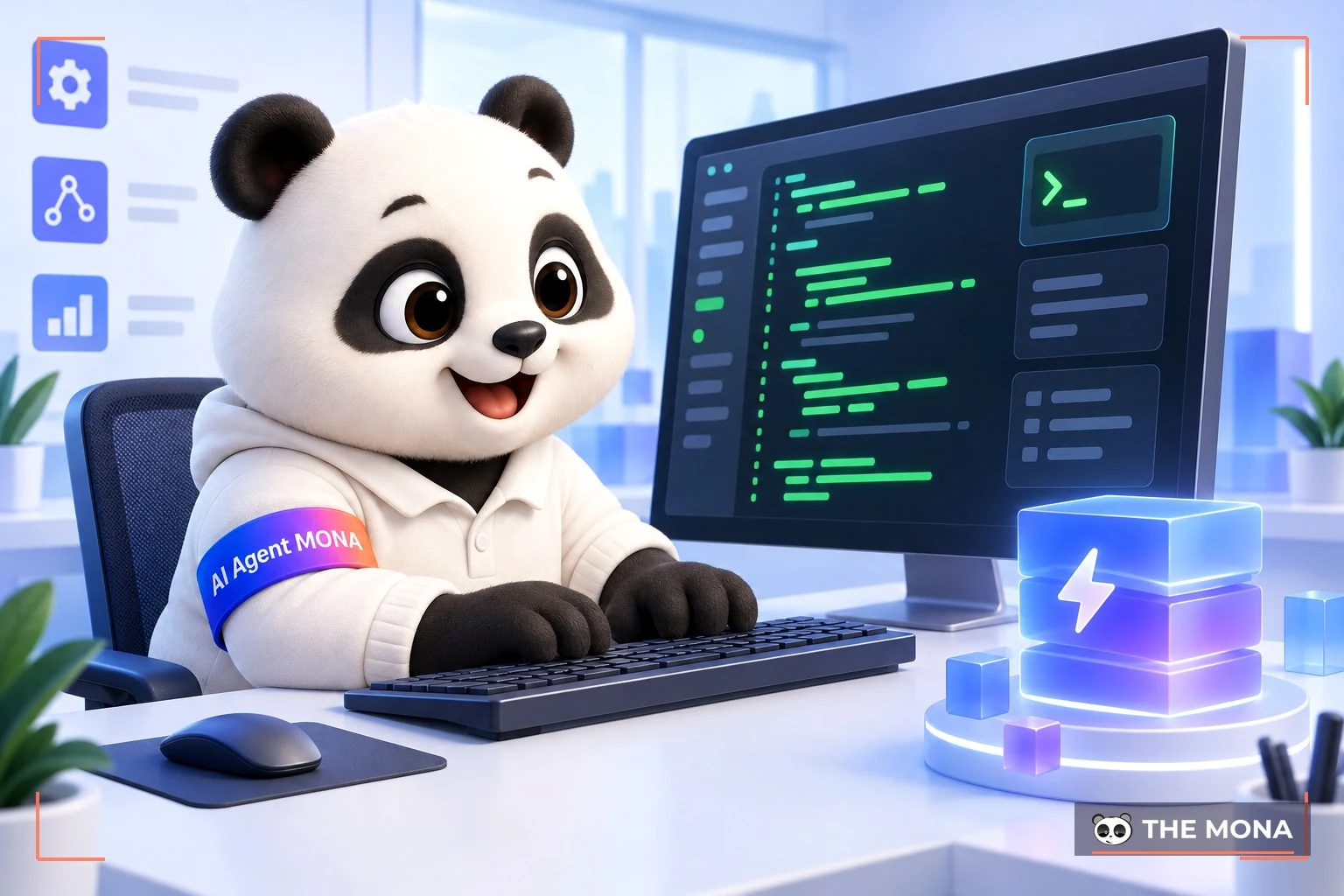 Gấu MONA dùng Claude Code dựng AI agent