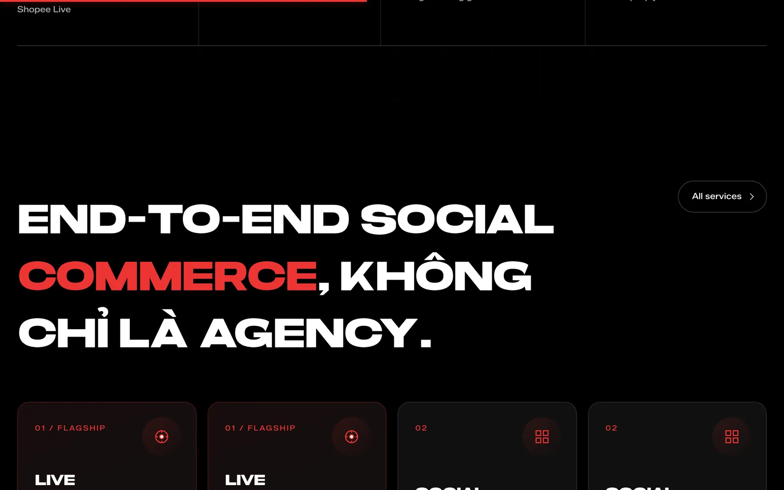 Vibula - Website thương hiệu Agency Social & Live Commerce