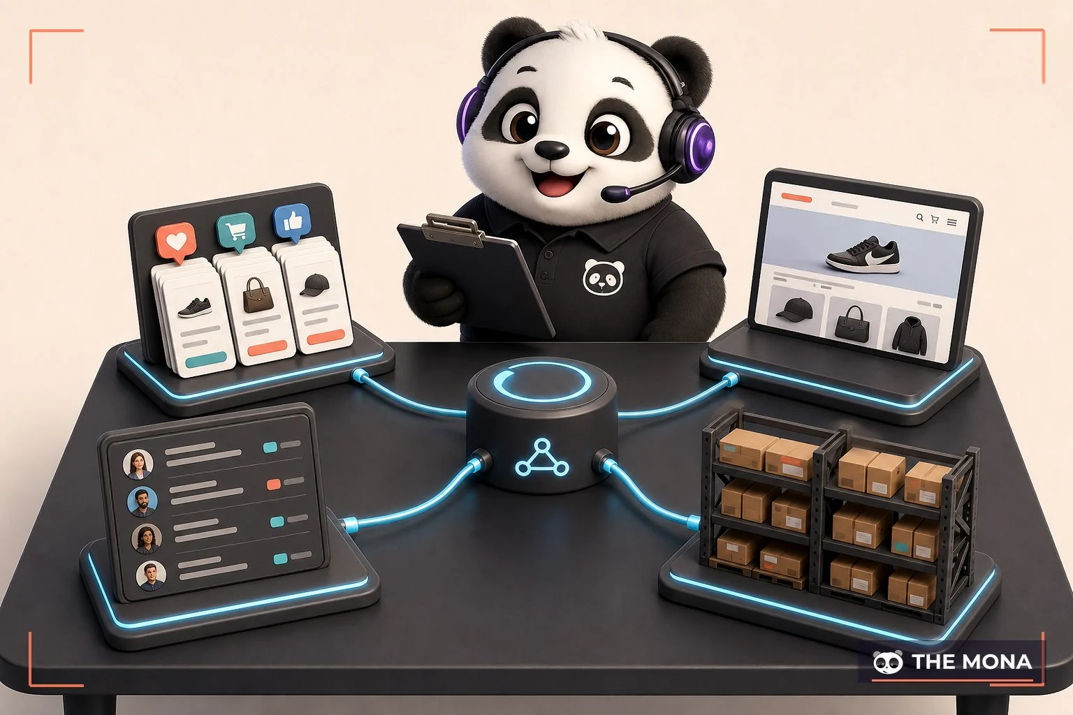 Sơ đồ kết nối TikTok Shop với website CRM kho và chăm sóc khách hàng