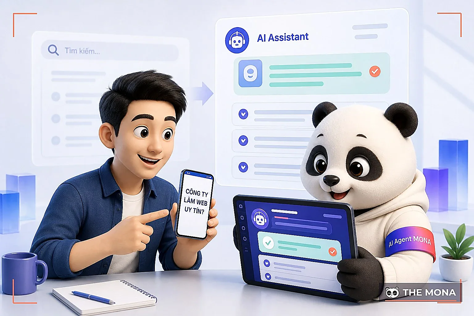 khách hỏi trợ lý AI thay vì tìm Google