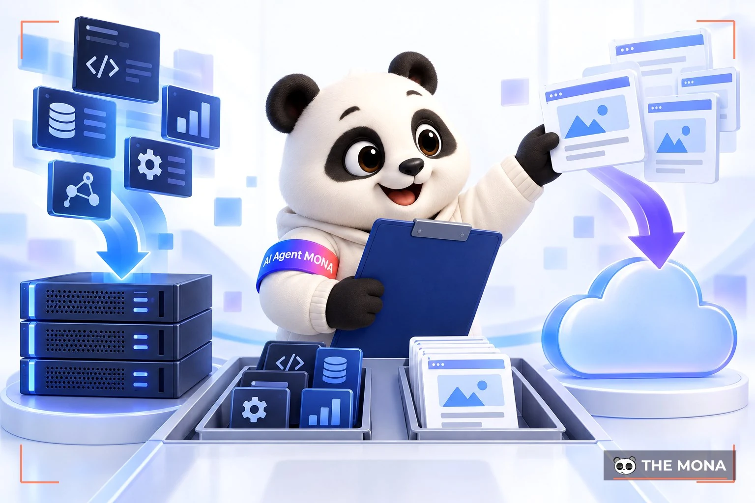 gau mona khuyen dung dung may chu cho landing page tinh