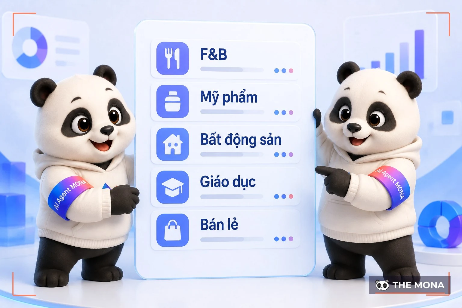 Hai gấu MONA xem bảng năm ngành từ F&B tới bán lẻ
