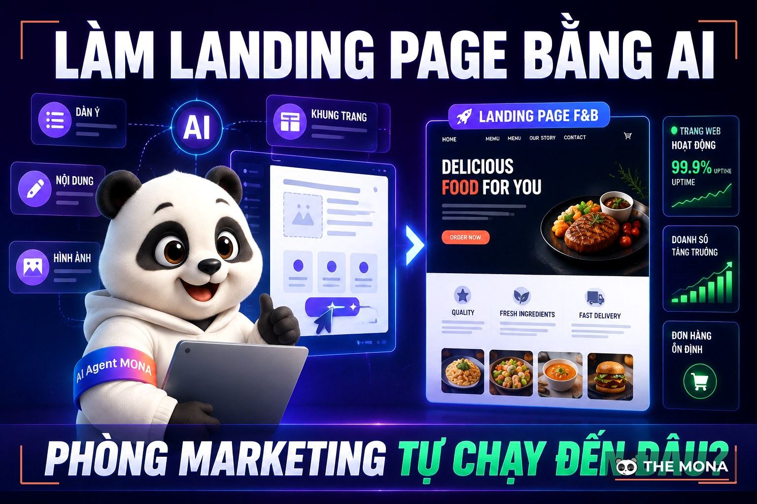 Làm landing page bằng AI: phòng marketing tự chạy tới đâu?