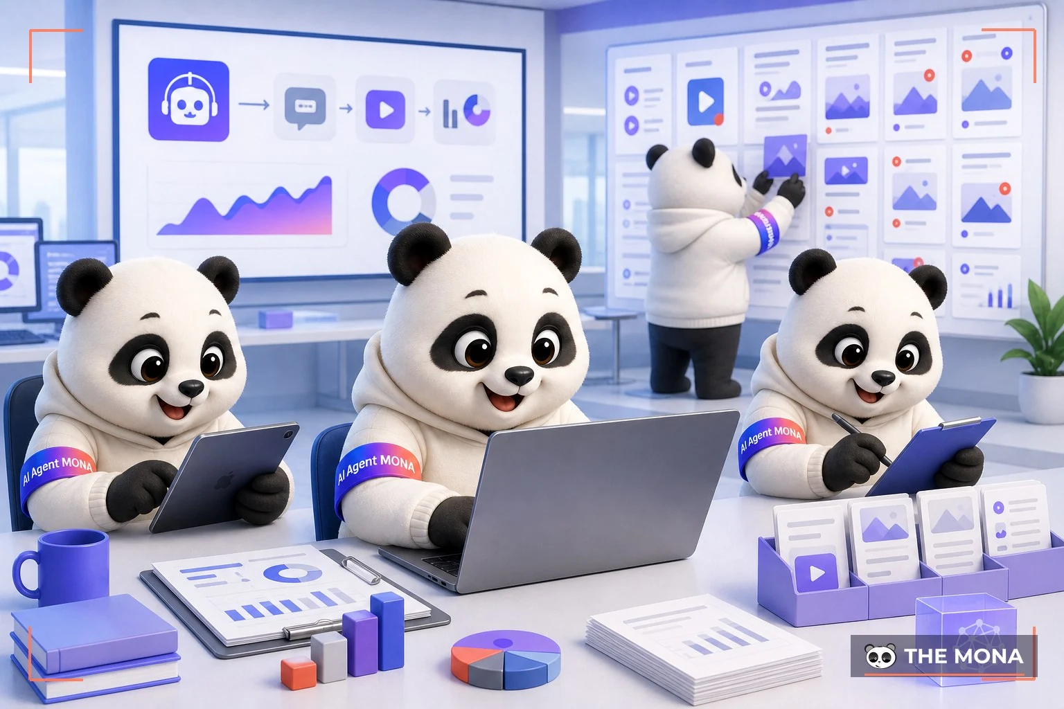 Đội gấu MONA đang thực hiện biến chatgpt thành đội ngũ marketing thu nhỏ 1 giờ ra 30 bài social không trùng lặp trong bối cảnh làm việc thực tế