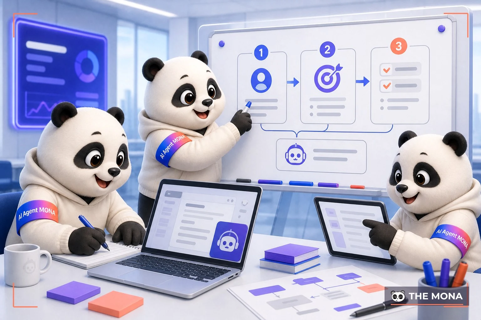 Đội gấu MONA đang thực hiện công thức 3 bước ra lệnh ép chatgpt hiểu đúng vai trò và mục tiêu của anh chị trong bối cảnh làm việc thực tế