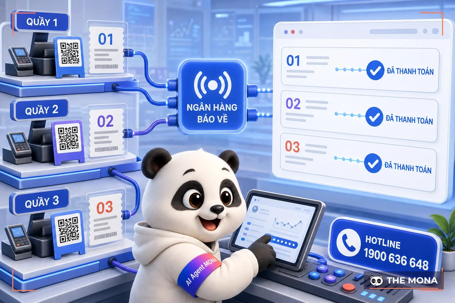 Hệ xác nhận thanh toán cho nhiều quầy