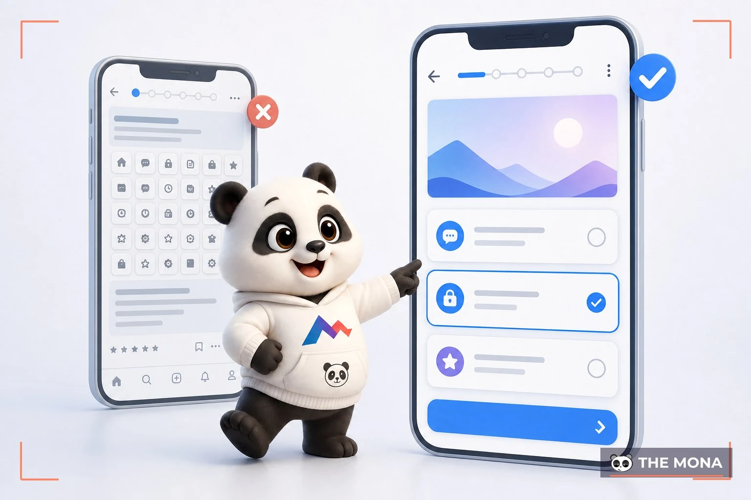 Giao diện Mlearning dễ chạm và dễ đọc trên điện thoại