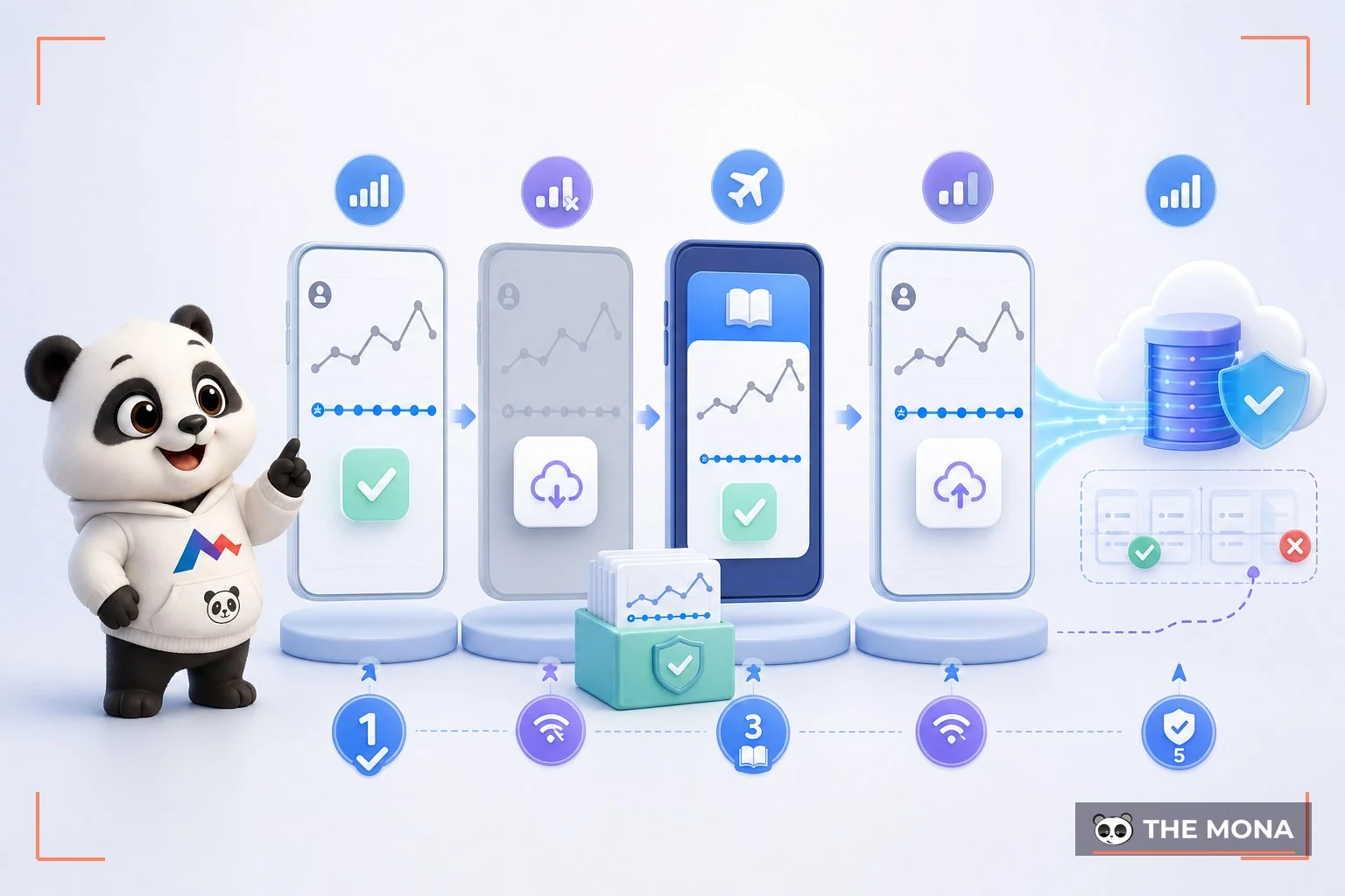 Mlearning học ngoại tuyến và đồng bộ tiến độ khi có mạng