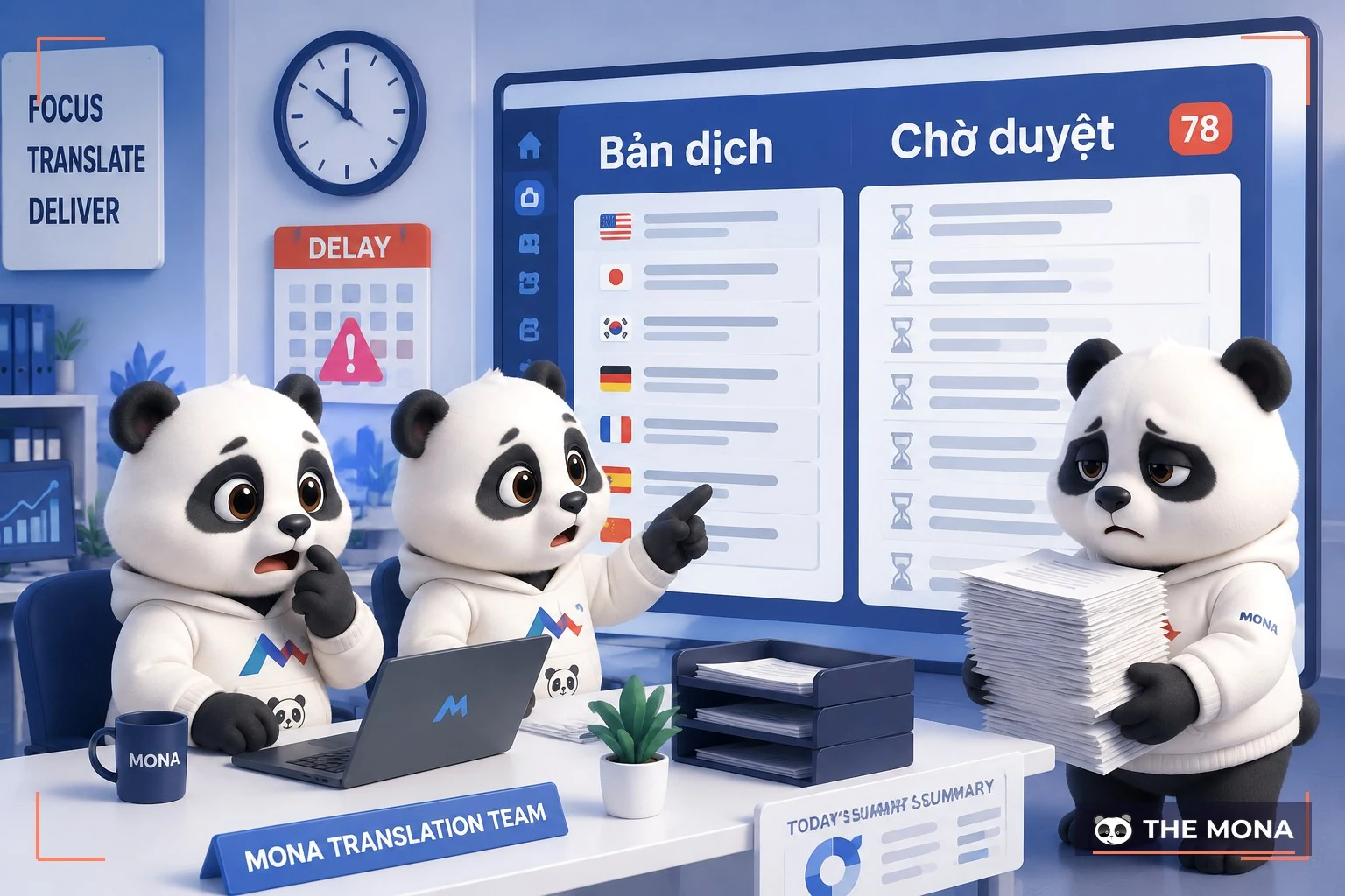 Nhân sự đối chiếu nhiều bản dịch website