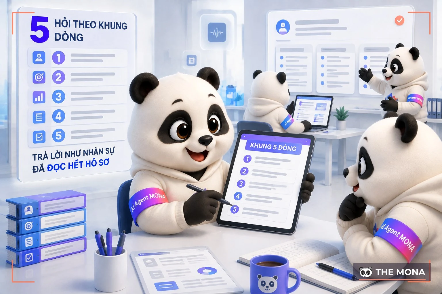 Đội gấu MONA đang thực hiện hỏi theo khung 5 dòng để notebooklm trả lời như nhân sự đã đọc hết hồ sơ trong bối cảnh làm việc thực tế
