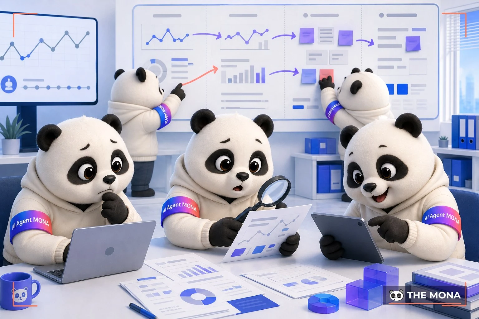 Đội gấu MONA đang thực hiện số liệu lệch giữa các phòng làm quyết định luôn trễ một nhịp trong bối cảnh làm việc thực tế