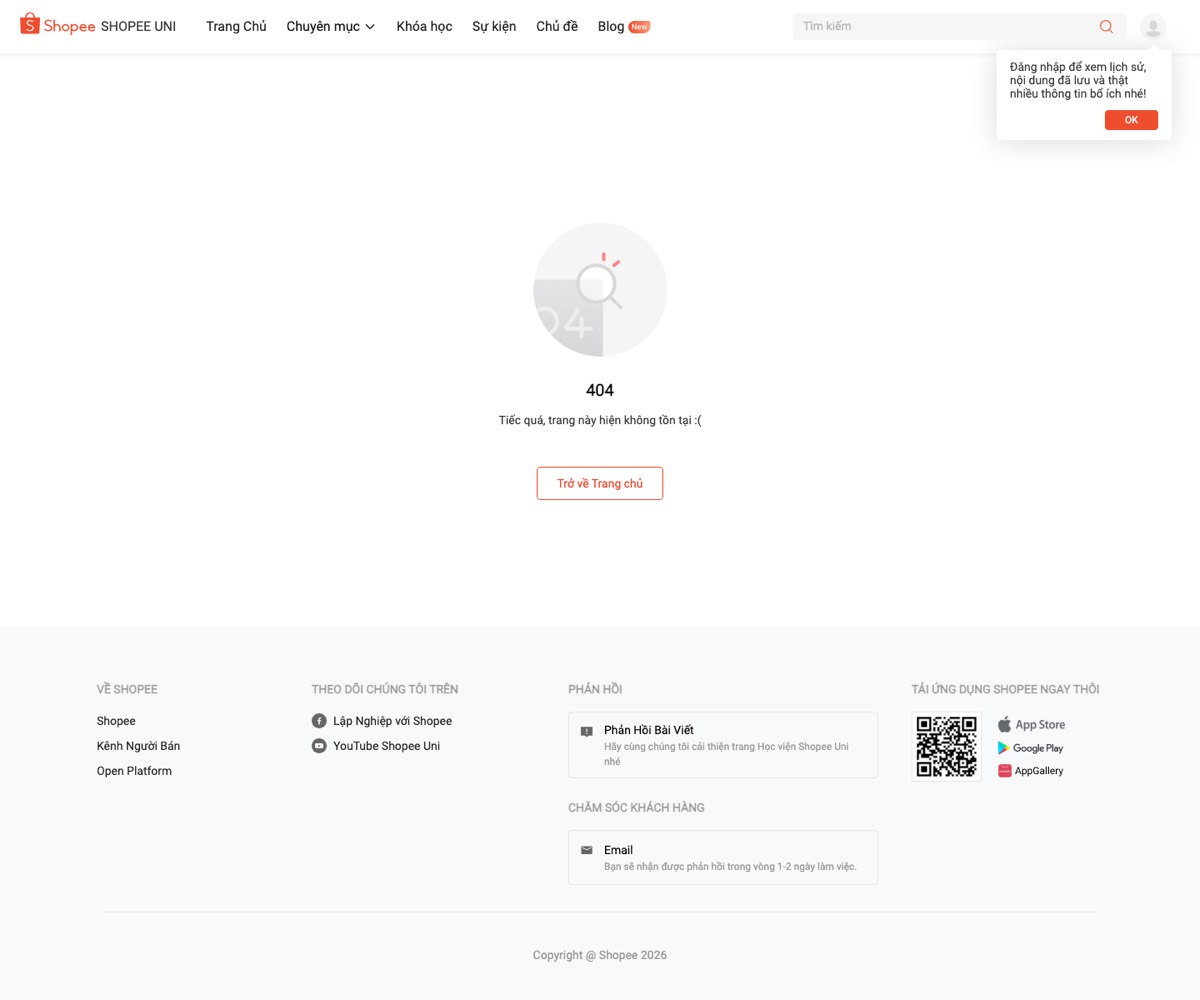 Trang phí cố định Shopee ghi hai mốc cập nhật trong tháng 5 năm 2026
