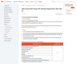 Phí sàn Shopee gồm 3 khoản: người bán hay tính thiếu khoản nào
