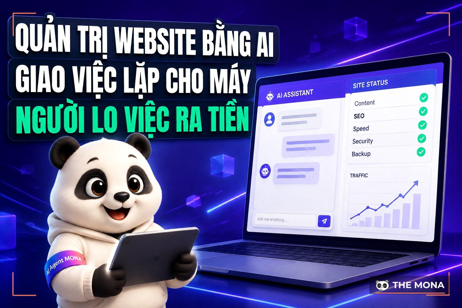 Quản trị website bằng AI: làm được gì và chỗ nào cần người