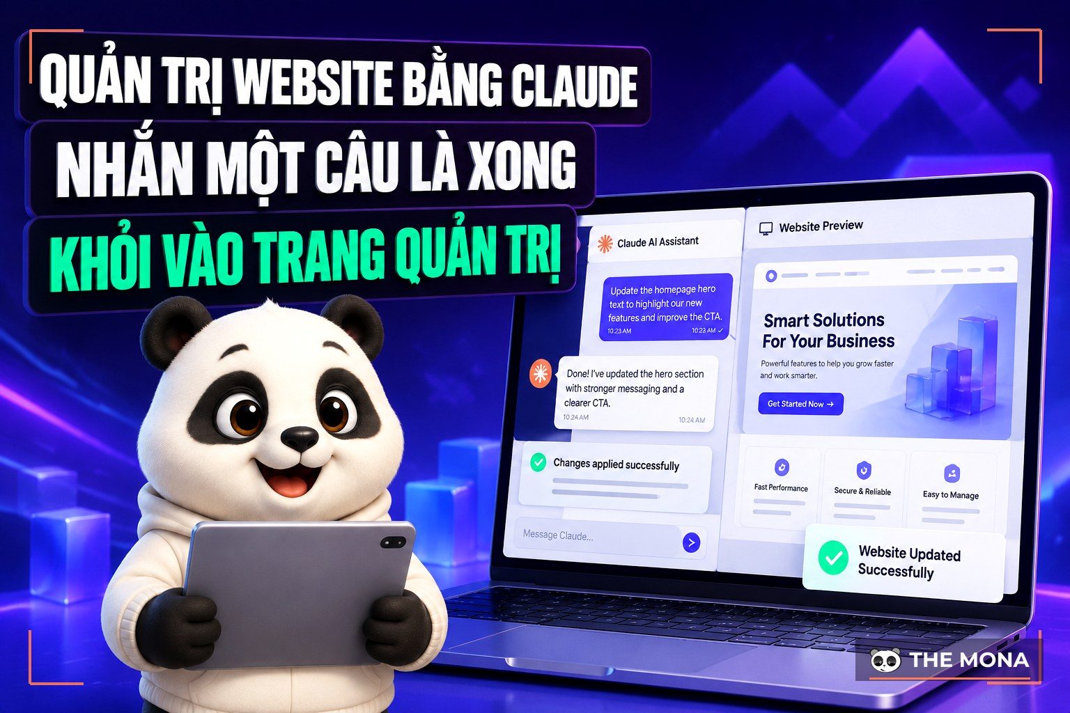 Quản trị website bằng Claude: nhắn một câu là xong, khỏi vào wp-admin