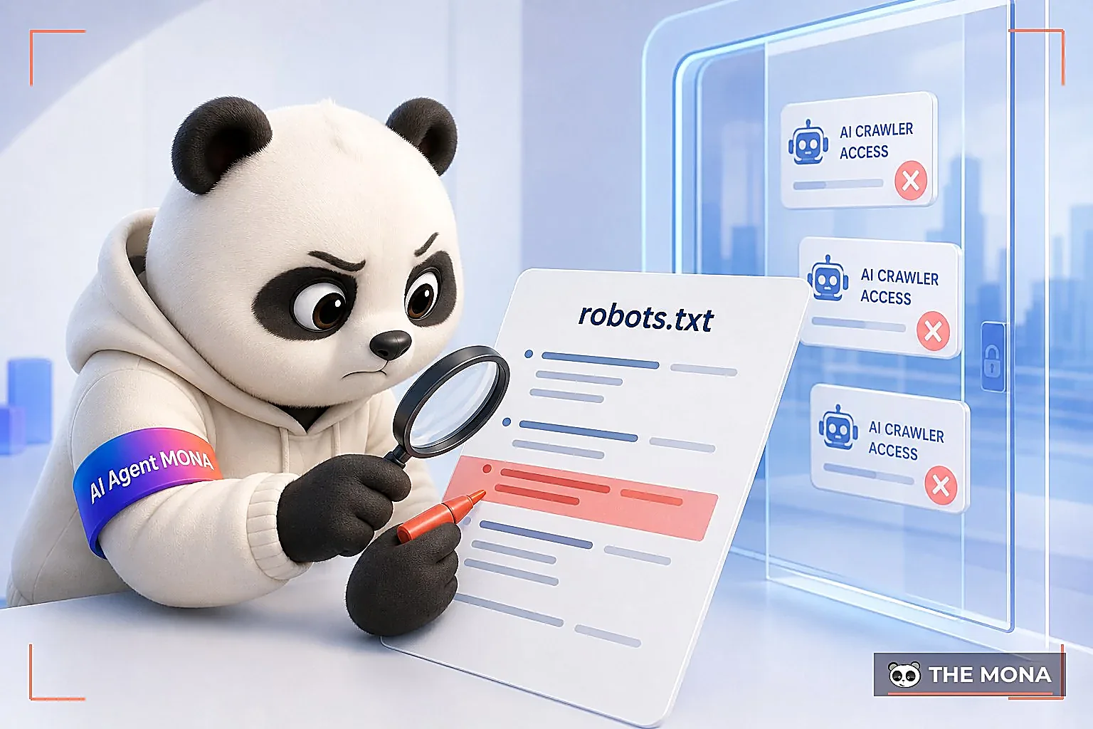 gấu MONA phát hiện robots.txt chặn nhầm bot AI