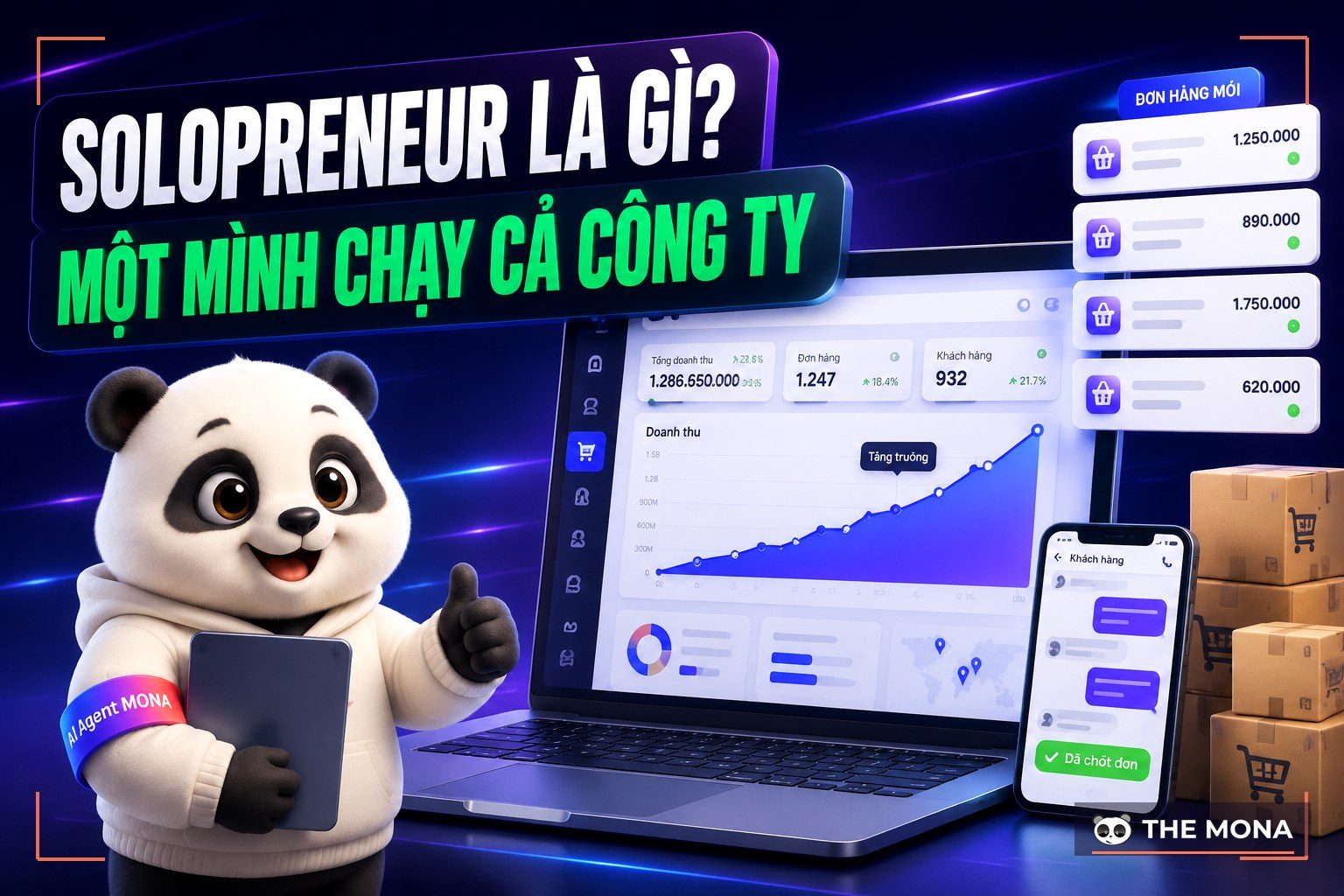 Solopreneur là gì? Một mình chạy cả công ty cùng MONA