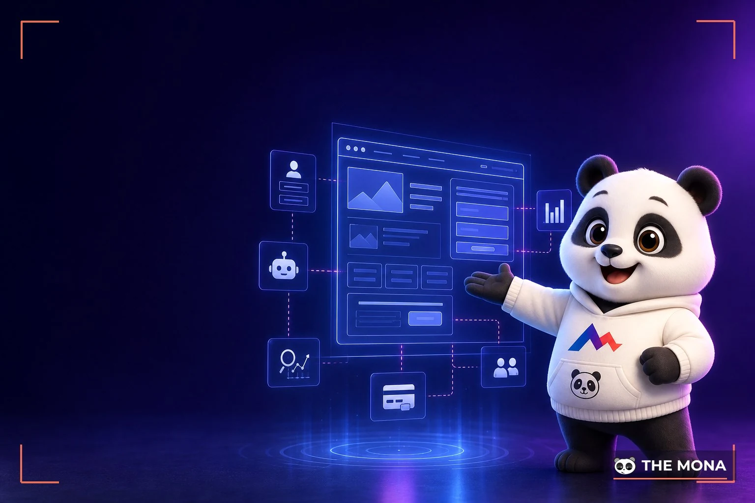 Gấu MONA trình bày hệ thống thiết kế website phục vụ kinh doanh