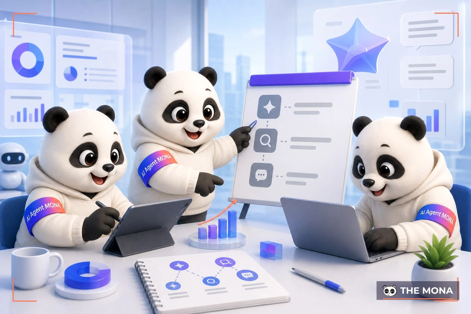 Đội gấu MONA đang thực hiện nhập vai chuyên gia công thức 3 bước khiến gemini phản hồi chuẩn xác hơn 80% trong bối cảnh làm việc thực tế