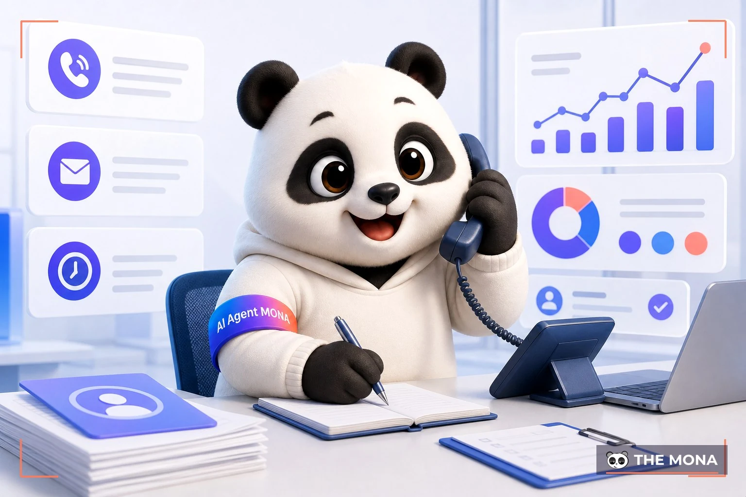 Đội gấu MONA đang thực hiện phần mềm tự động nhắc nợ của mona giúp thu hồi hiệu quả, bền vững trong bối cảnh làm việc thực tế