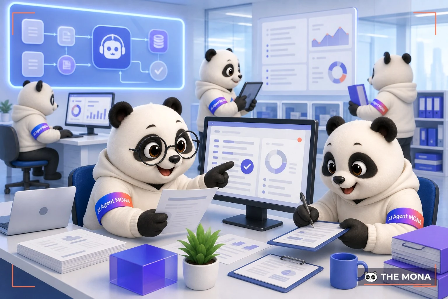Đội gấu MONA đang thực hiện phần mềm tự động hóa đối soát công nợ của mona hoạt động ra sao trong bối cảnh làm việc thực tế