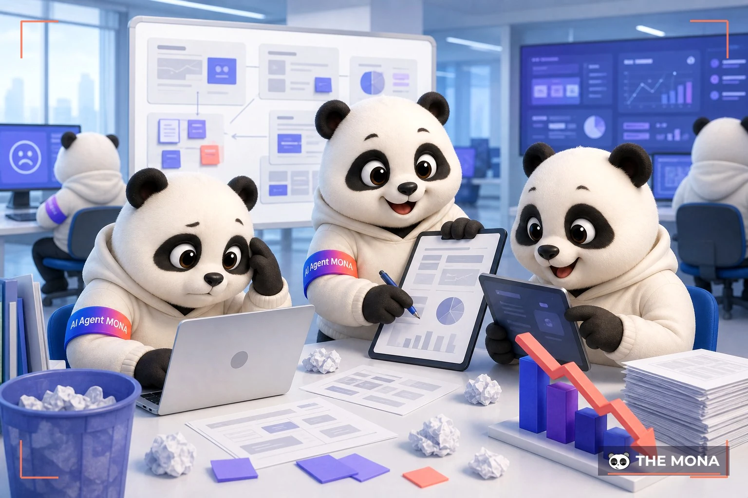 Đội gấu MONA đang thực hiện sự thật về nội dung marketing nhạt khi chỉ dựa vào ai trong bối cảnh làm việc thực tế