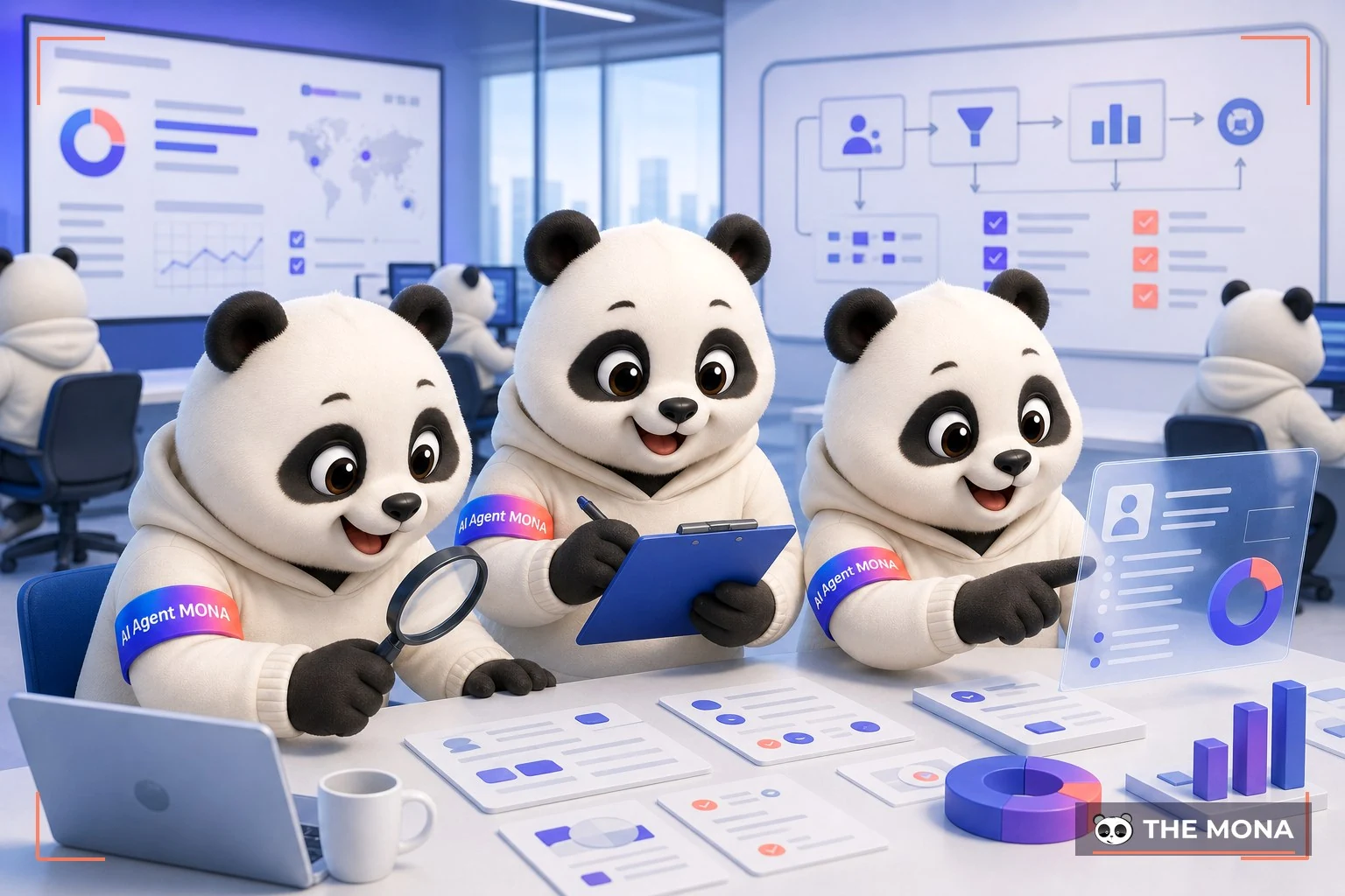 Đội gấu MONA đang thực hiện phần mềm tự động hoá của mona giúp tuyển chọn đối tác hiệu quả thế nào trong bối cảnh làm việc thực tế