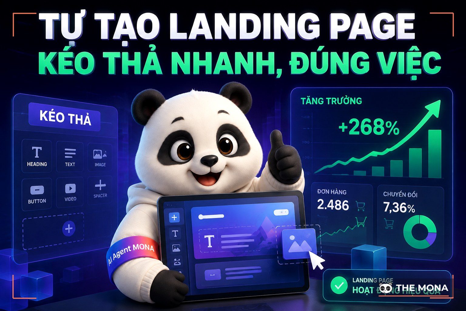 Tự tạo landing page bằng kéo thả thời AI: nhanh mà đúng việc
