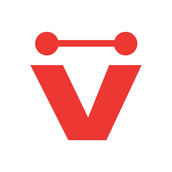 Vibula logo V đỏ