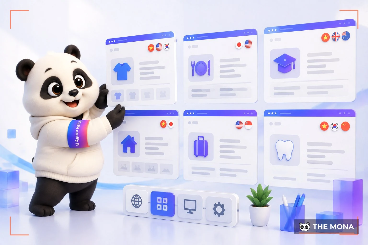 Website đa ngôn ngữ cho nhiều ngành nghề