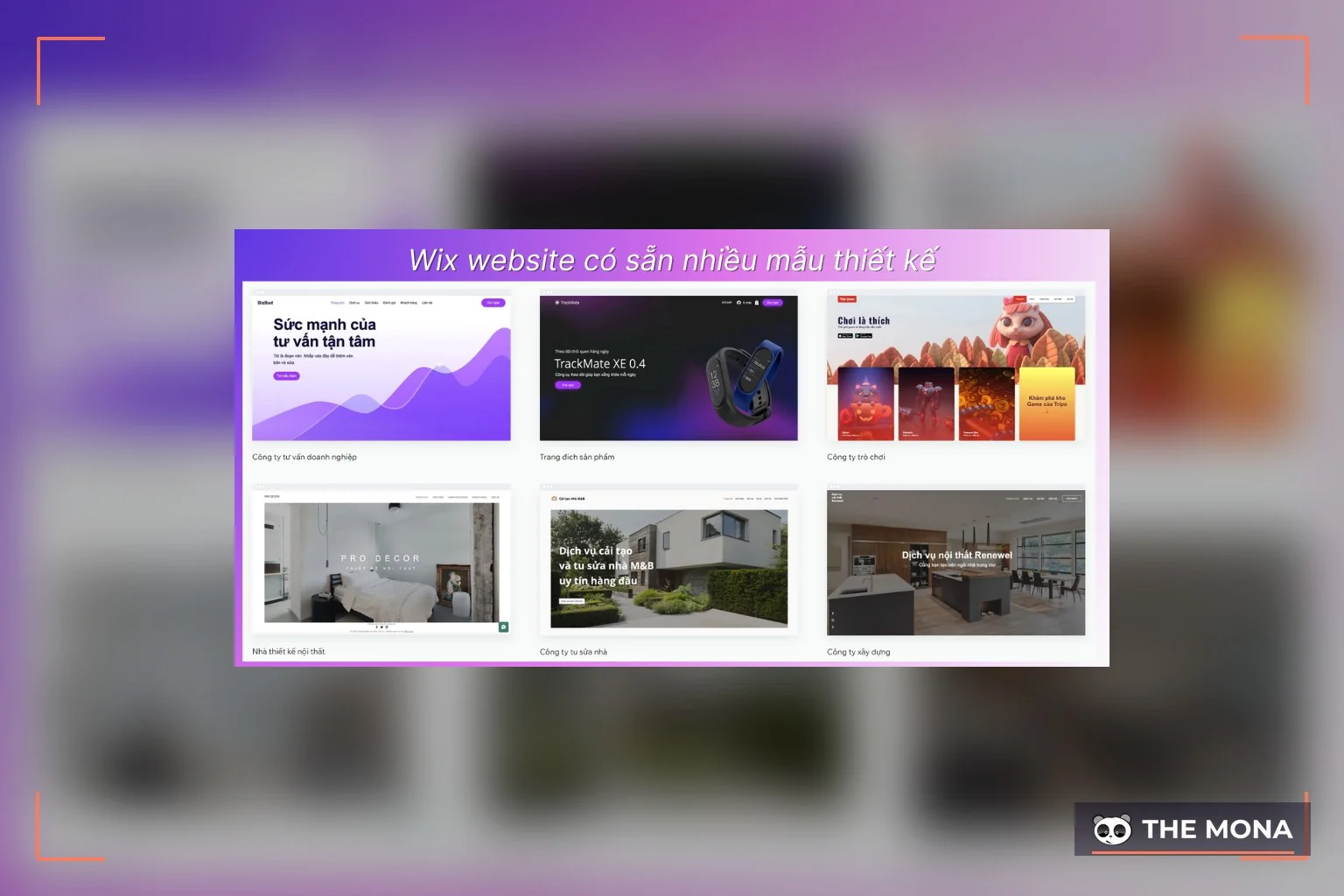 Kho mẫu giao diện giúp người dùng tạo website Wix nhanh