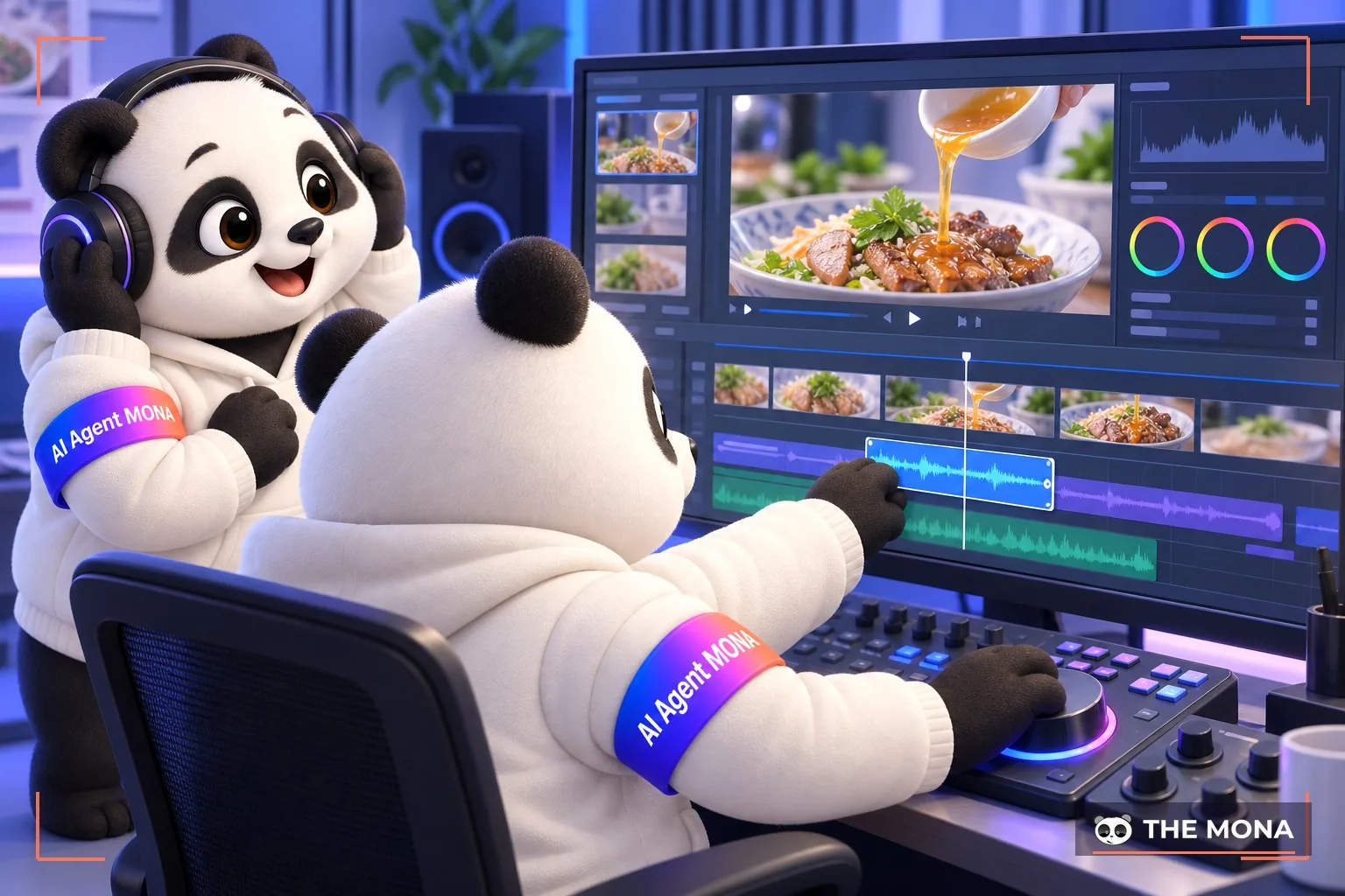 Chỉnh sửa video quảng cáo đồ ăn hoàn thiện cả phần hình ảnh và âm thanh