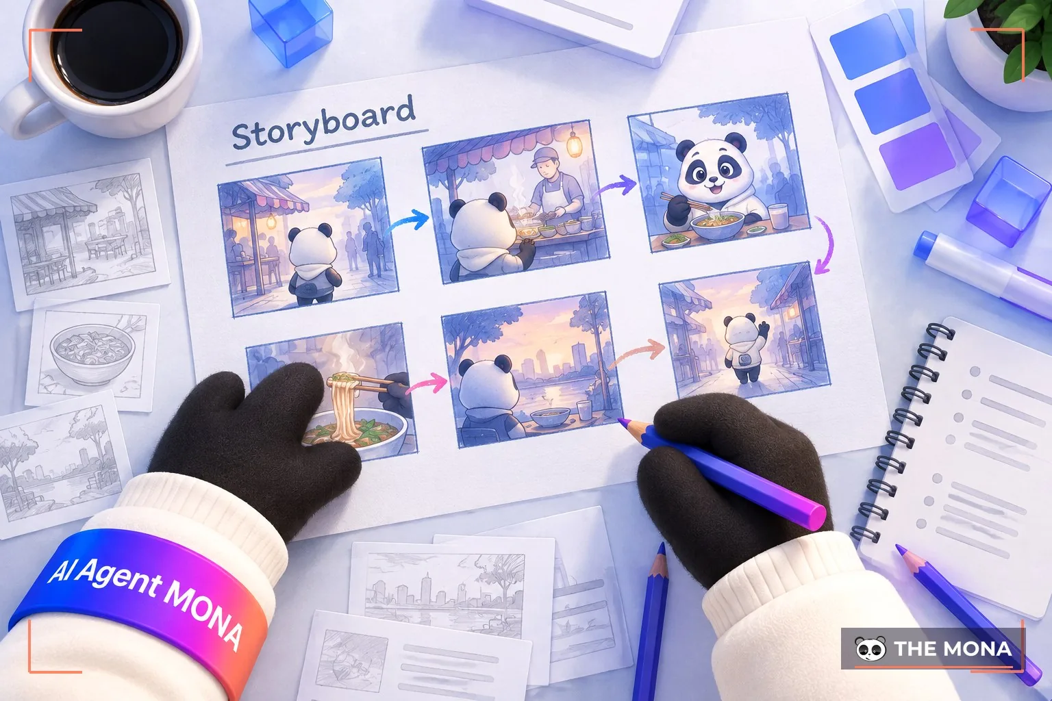 Cách tạo video footage chất lượng khi vẽ storyboard chi tiết